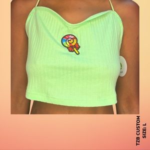 Lollipop crop tank size L TZB CUSTOM